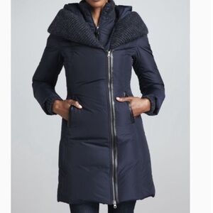 Mackage -Brigid Knit Trim Down Coat